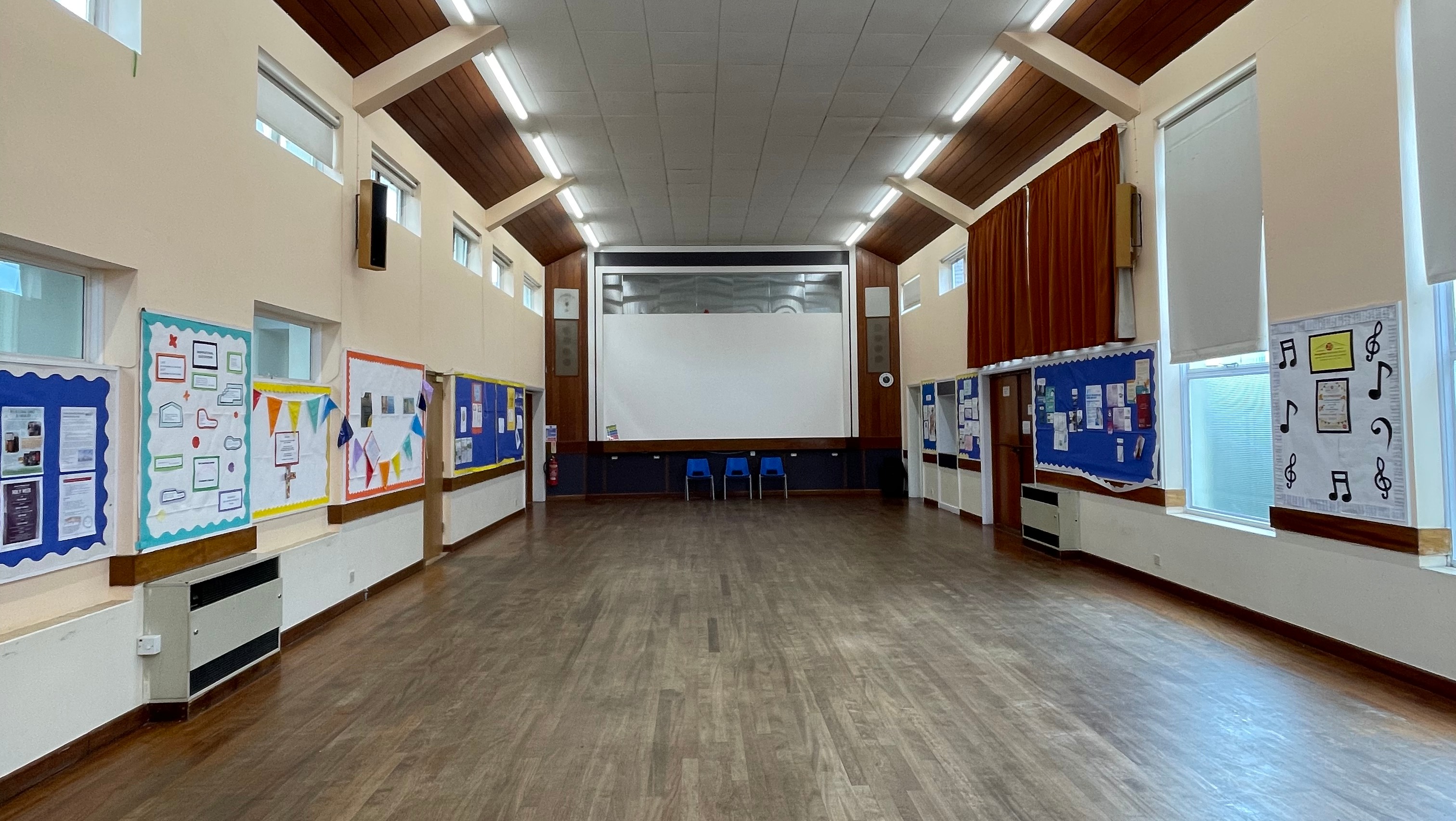 Interior of Church Hall.