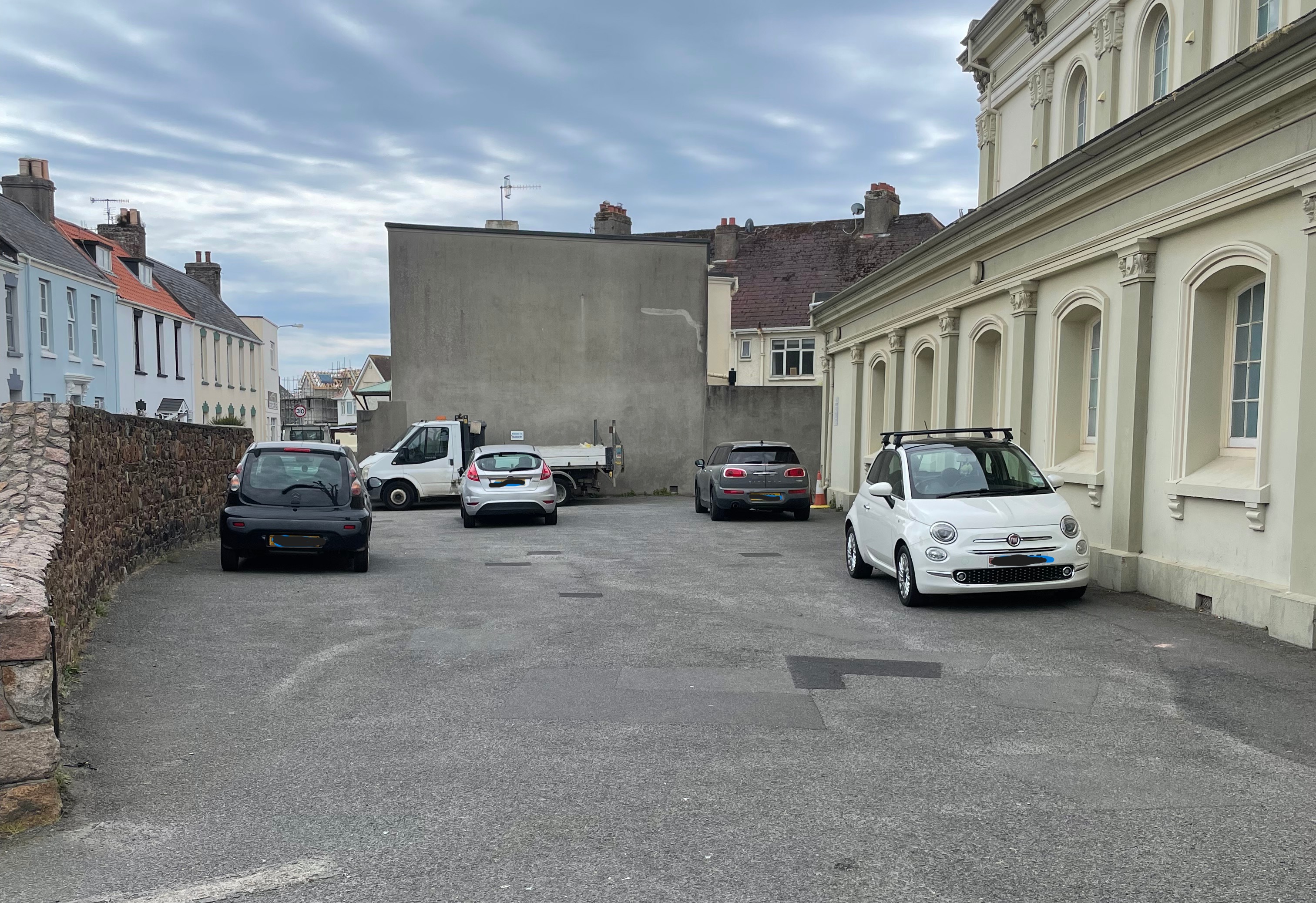 Carpark at Georgetown Methodist Church.