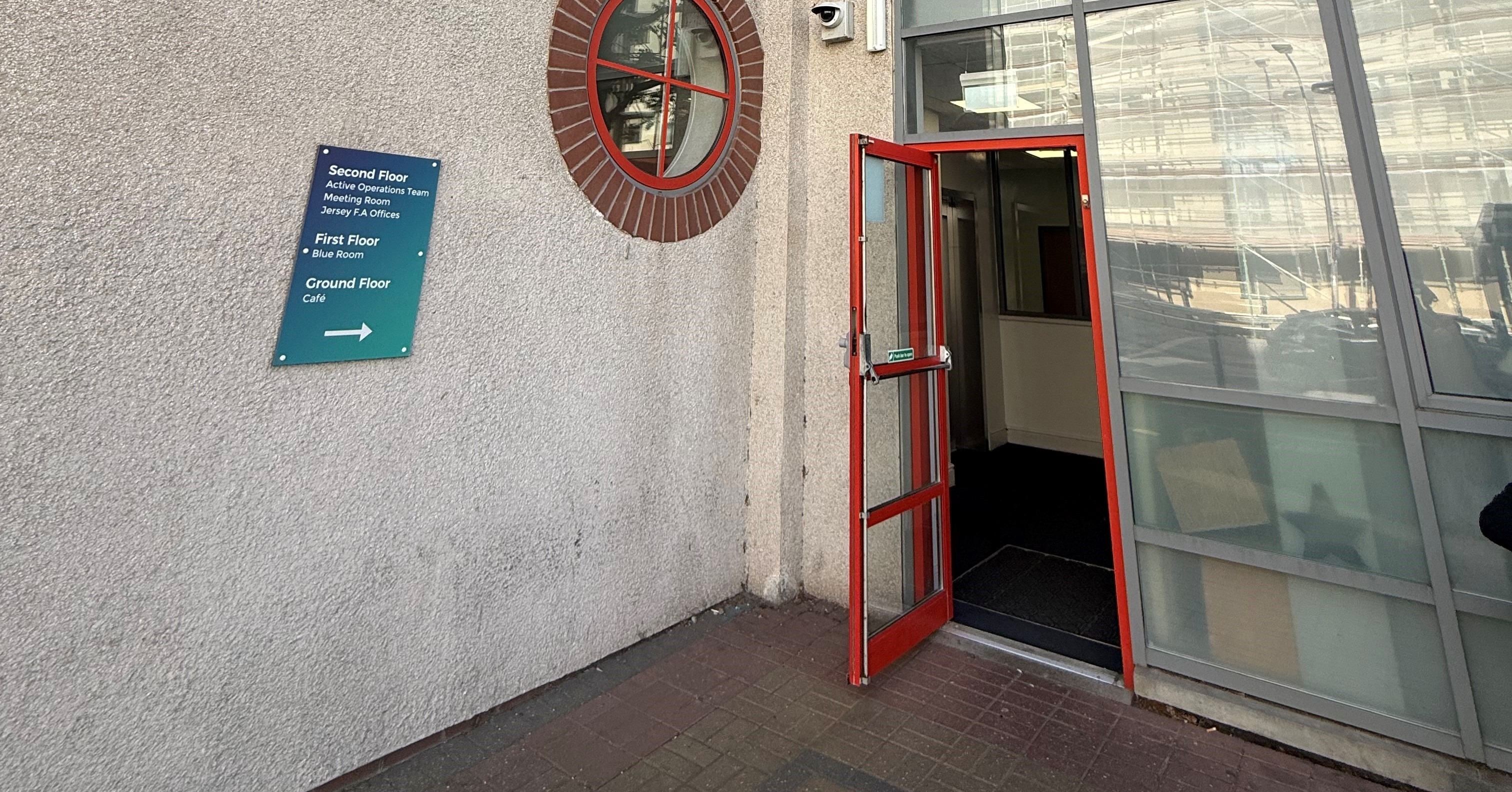 Entrance door to Springfield Stadium.