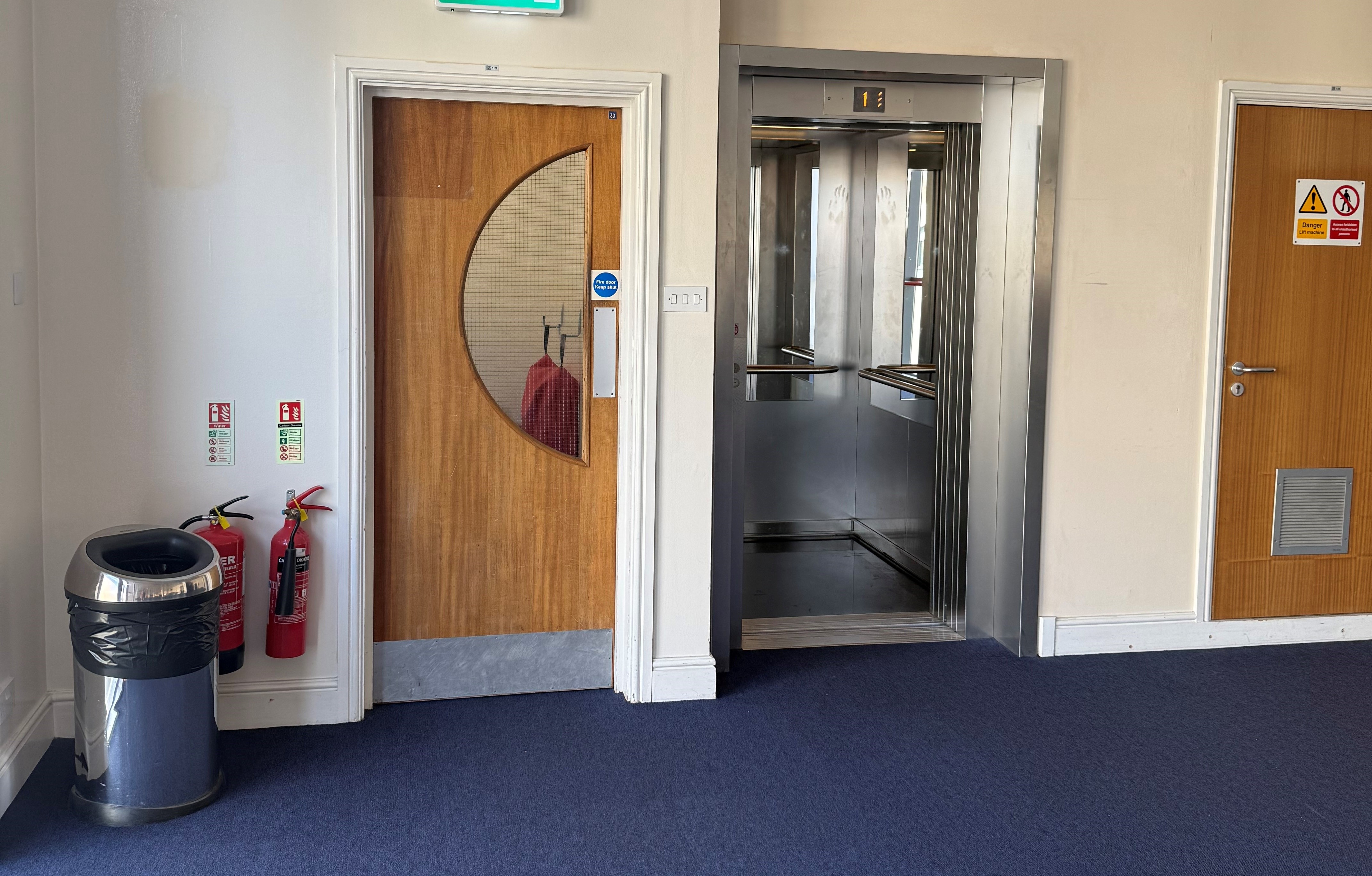 Interior entrance to Polling Room.