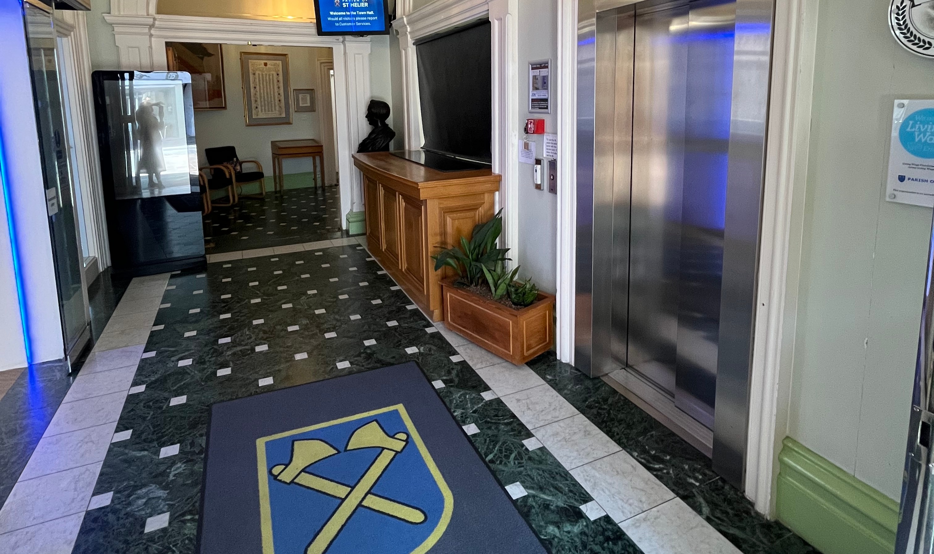 Entrance hall of St. Helier Town Hall