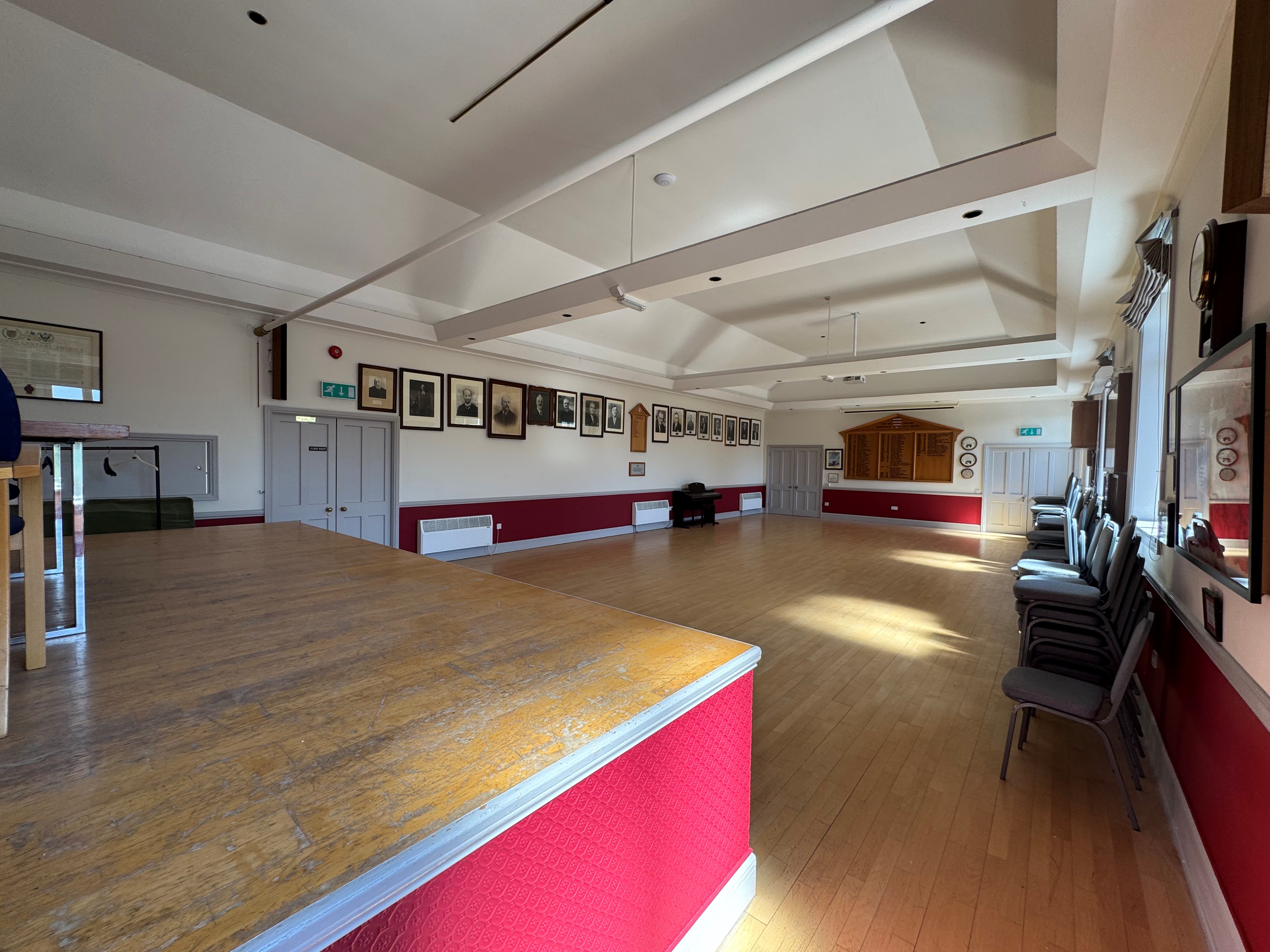 Interior of St Martin Public Hall.