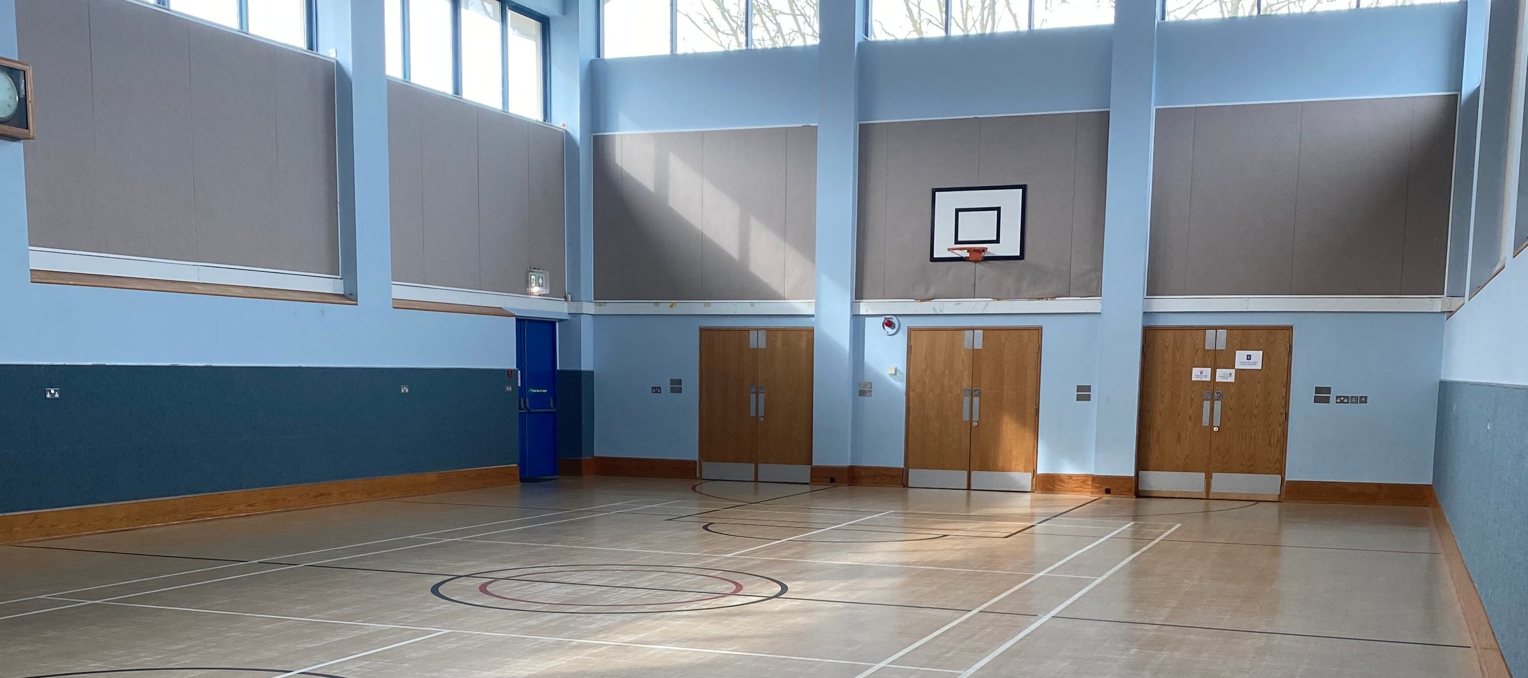 Indoor sports hall at St Mary Youth and Community Centre.