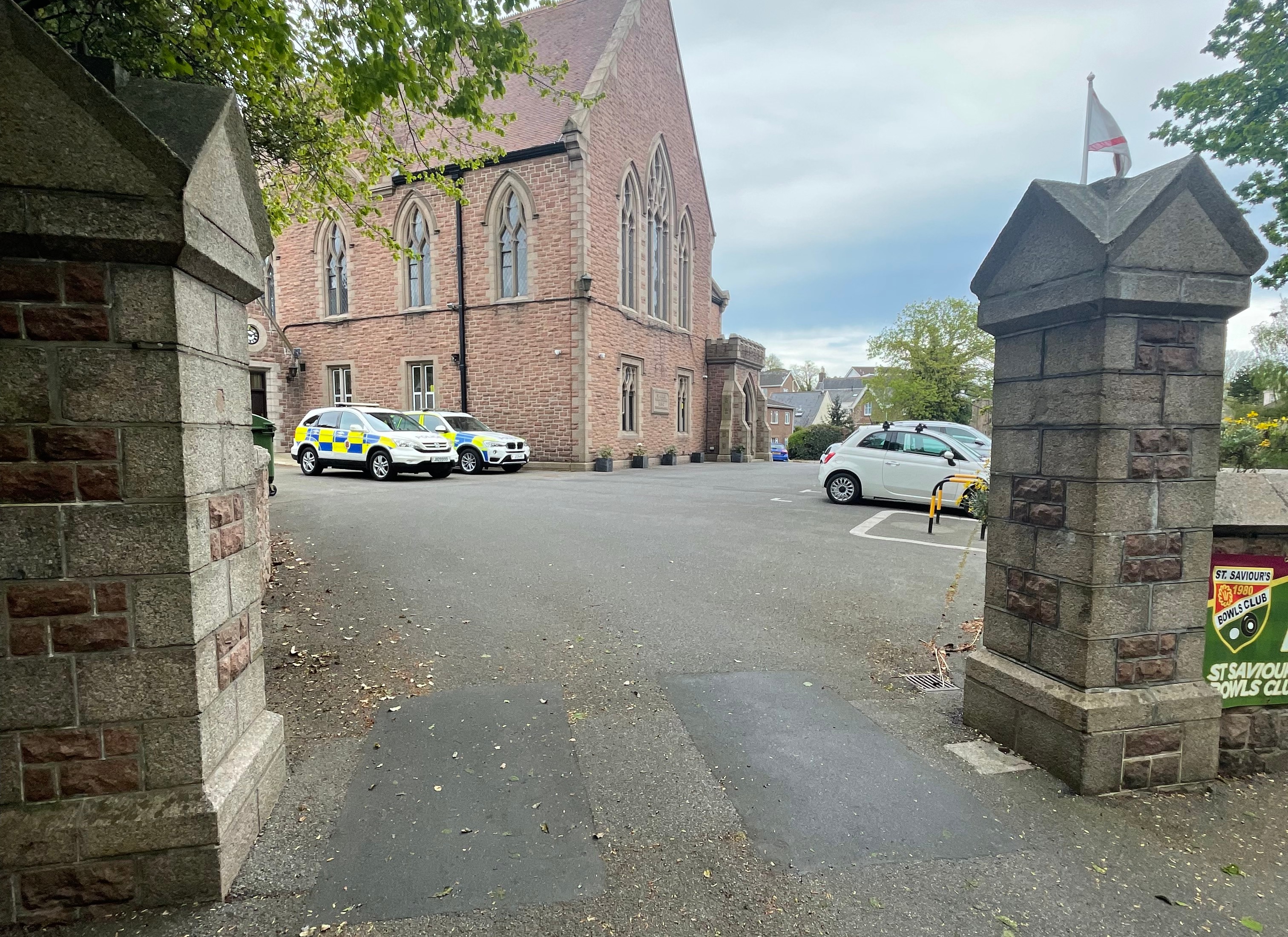 Entrance to St Saviour's Parish Hall from road